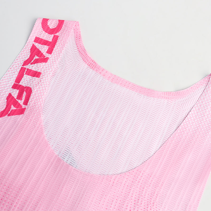 女士粉色竞速背心
